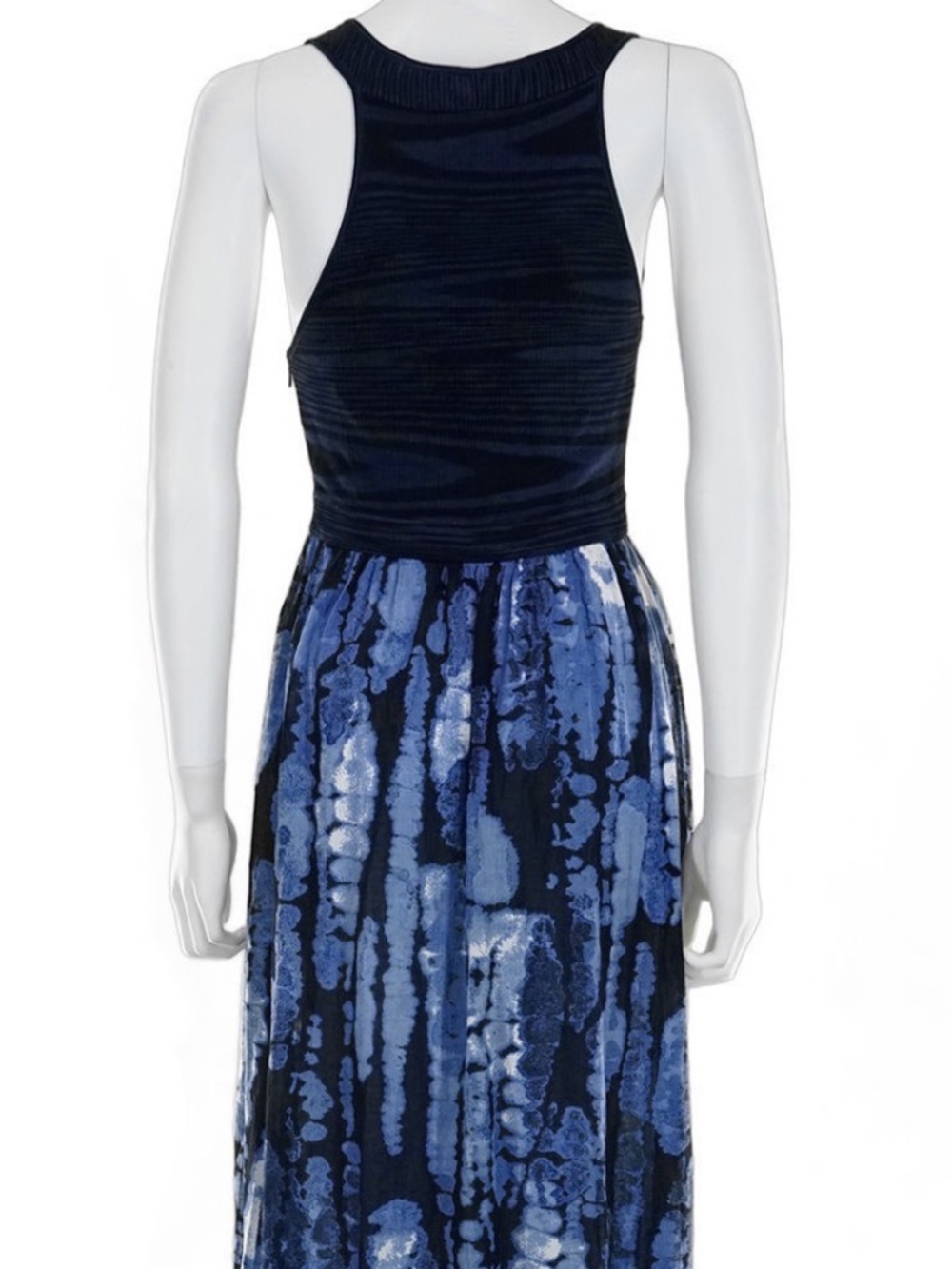 INC International Concepts Sweet Meadow Indigo Tie Die Maxi Dress in